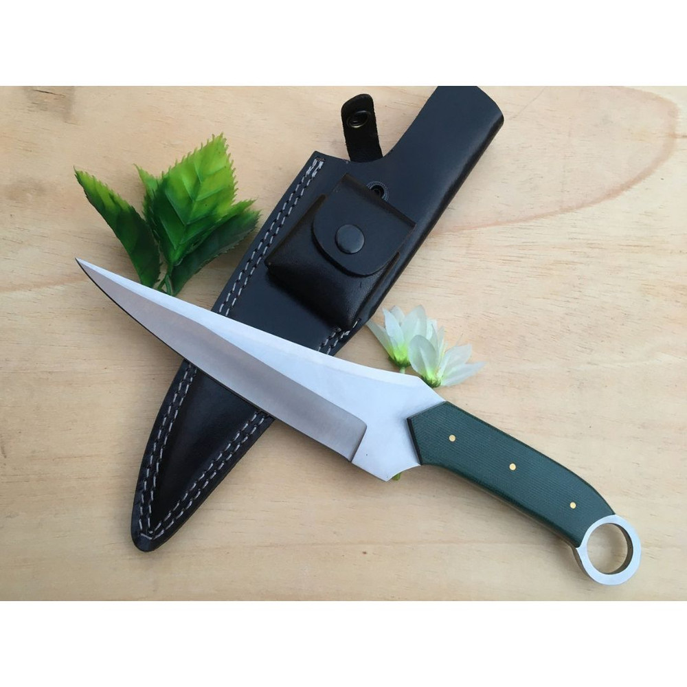 Fixed Blade Hunting Knife Full Tang Survival Knife D2 Tool Steel Mirror Polished (3).jpg