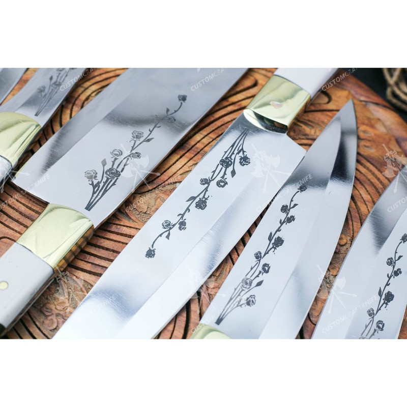 Chef Knife Set Handmade D2 Steel Full Tang Kitchen Knife Set Camel Bone&Buffalow (3).jpg