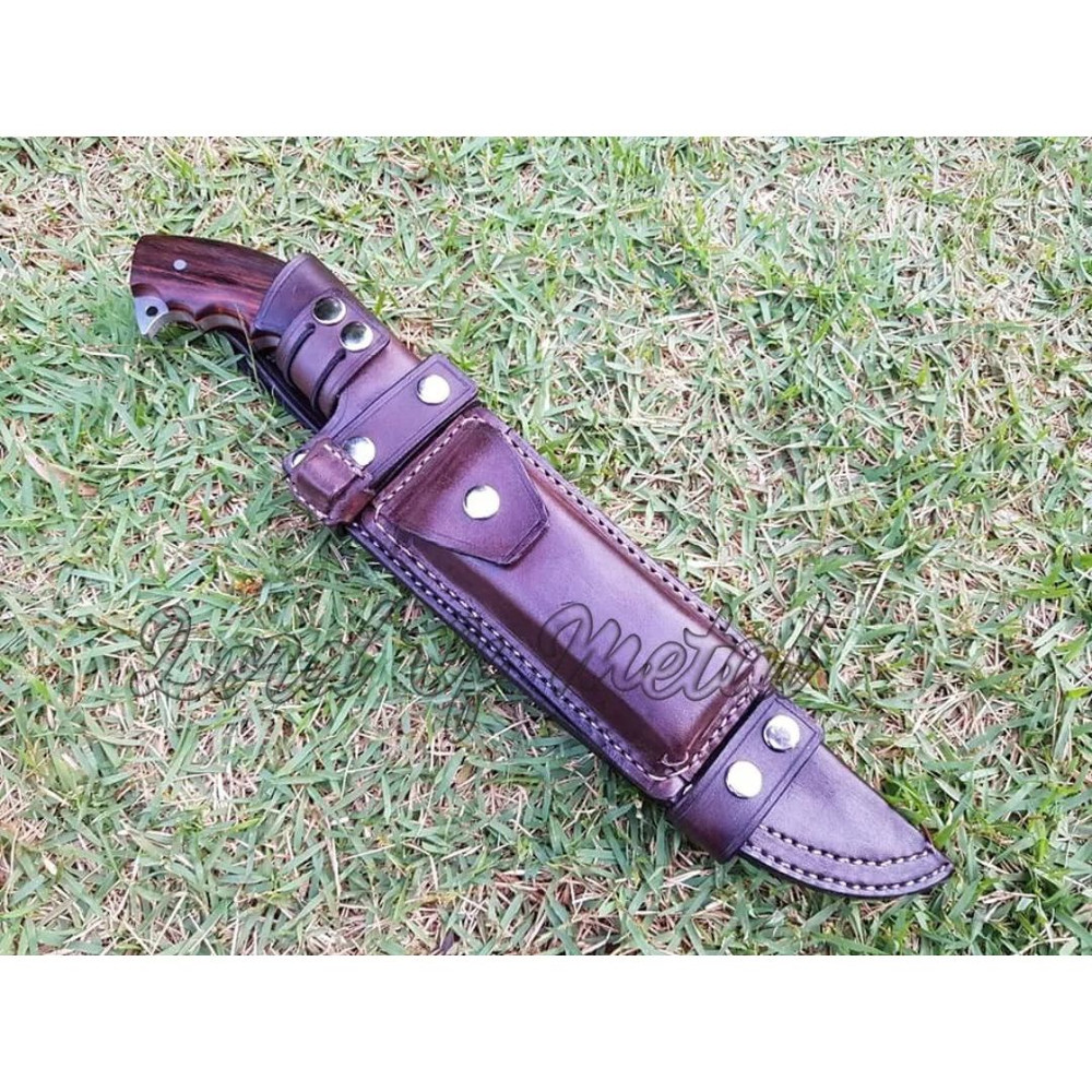 Handmade Fixed Blade Bowie Knife WHorizontal Easy Carry Sheath & Free Engraving (4).jpg