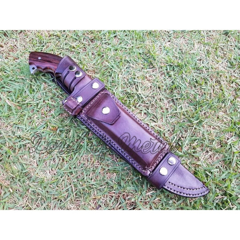 Handmade Fixed Blade Bowie Knife WHorizontal Easy Carry Sheath & Free Engraving (4).jpg