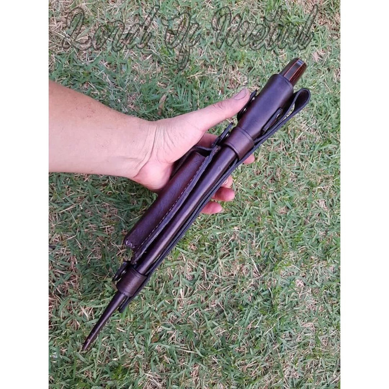 Handmade Fixed Blade Bowie Knife WHorizontal Easy Carry Sheath & Free Engraving (5).jpg