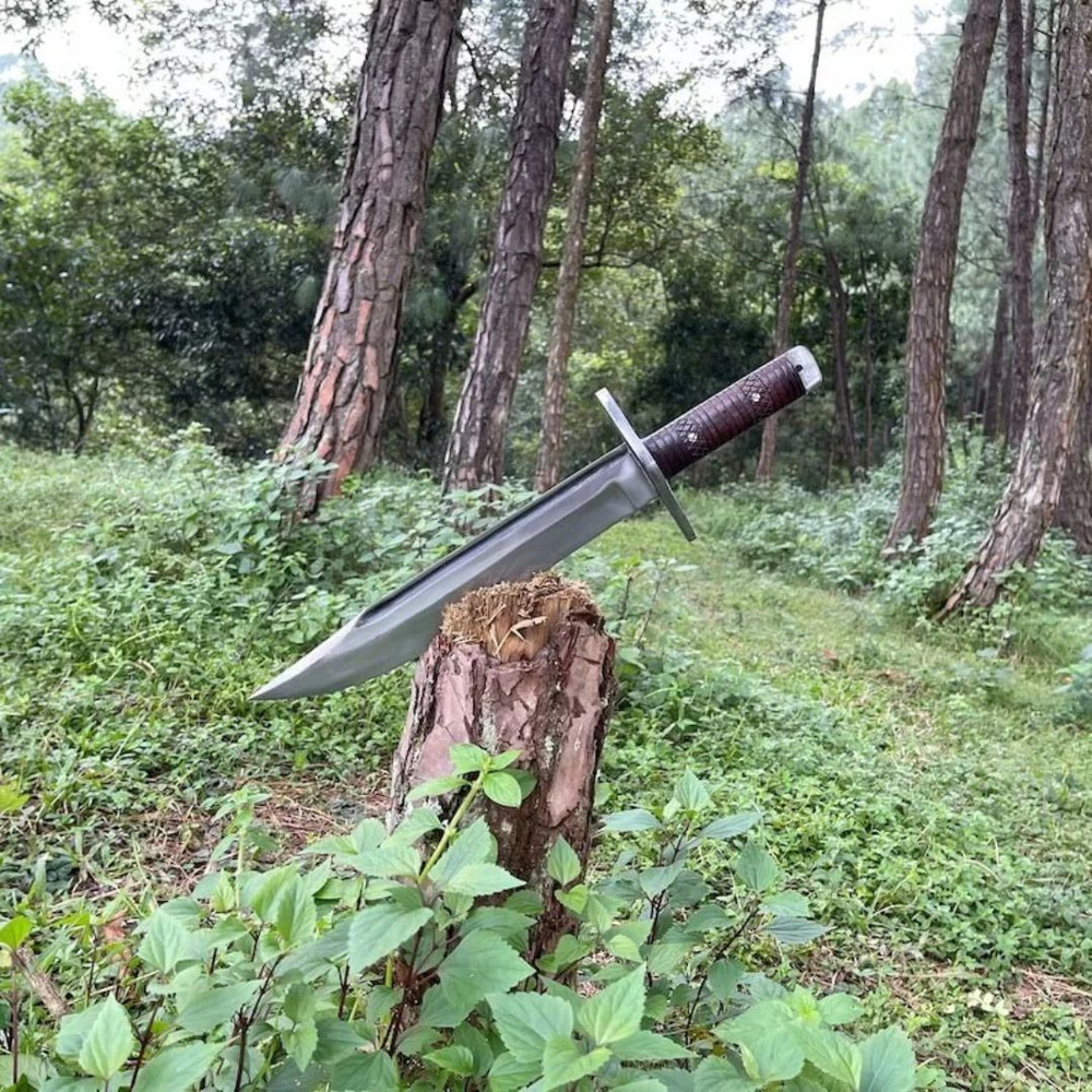 Custom Handmade Saktisali Bowie Knife Full Tang Bowie Survival Outdoor Bowie (1).jpg