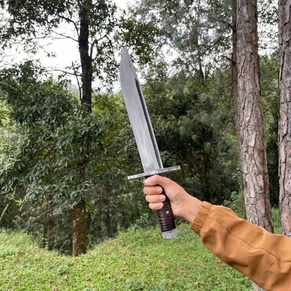 Custom Handmade Saktisali Bowie Knife Full Tang Bowie Survival Outdoor Bowie (3).jpg