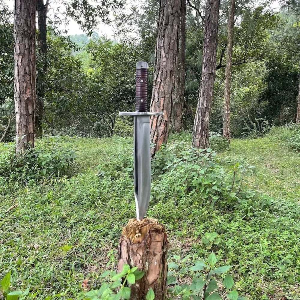 Custom Handmade Saktisali Bowie Knife Full Tang Bowie Survival Outdoor Bowie (4).jpg