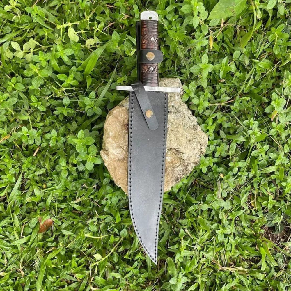Custom Handmade Saktisali Bowie Knife Full Tang Bowie Survival Outdoor Bowie (9).jpg