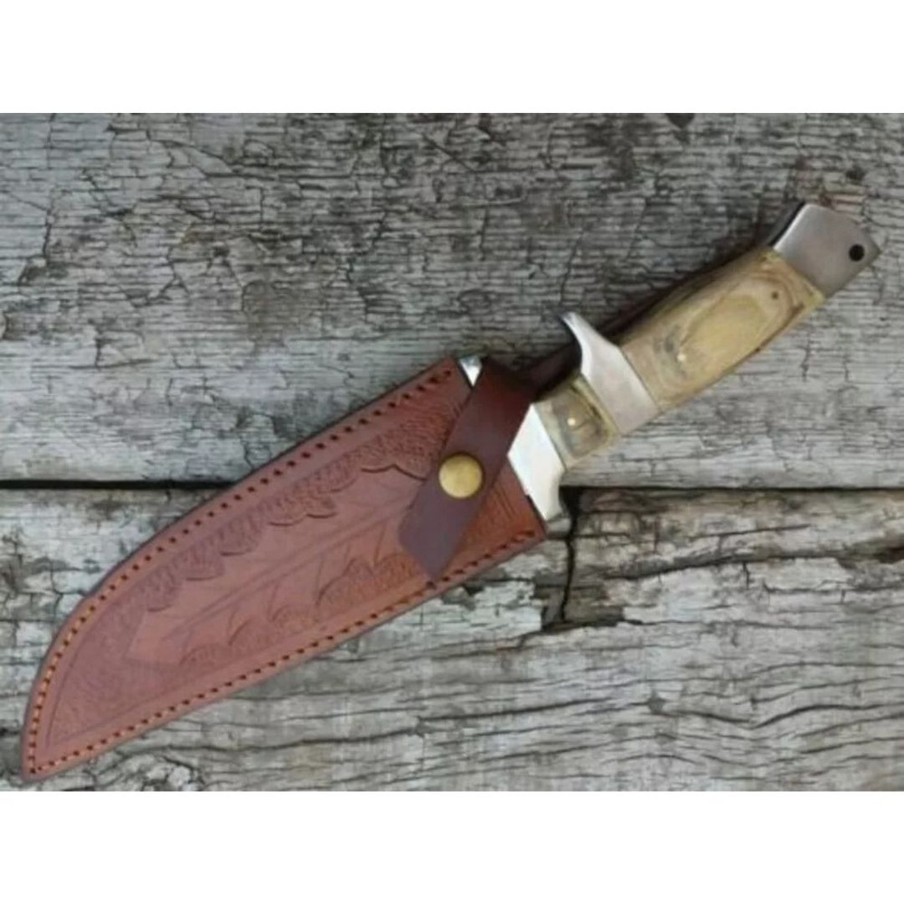 Sub Hilt Bowie Knife Custom Handmade Fixed Blade Full Tang Bowie knife Survival (4).jpg