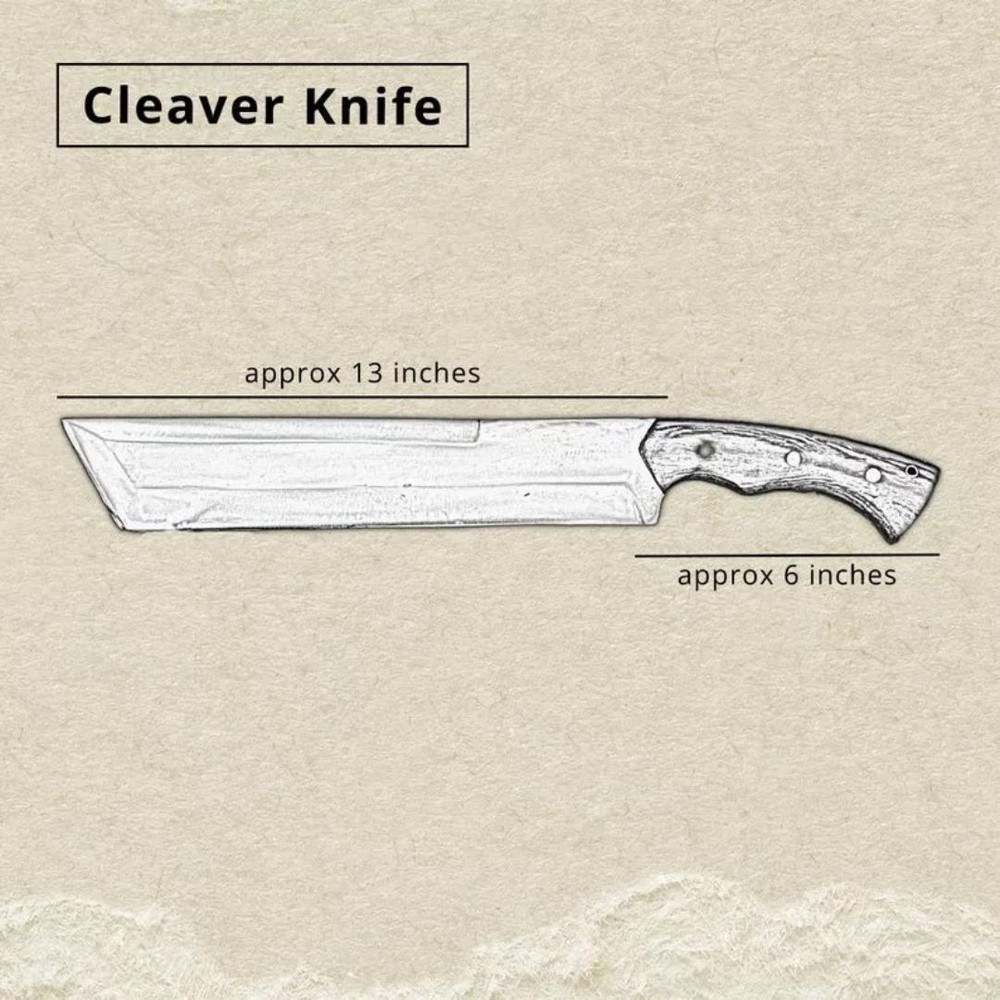 Hunting Machete Knife Full Tang Custom Handmade Survival Knife WSpecial Sheath (3).jpg