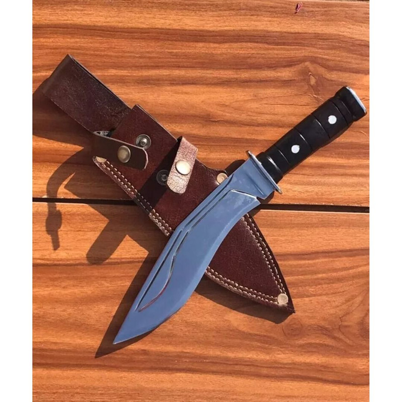 Kukri Knife Custom Handmade Carbon Steel Forged Kukri Hunting Survival Camping (6).jpg