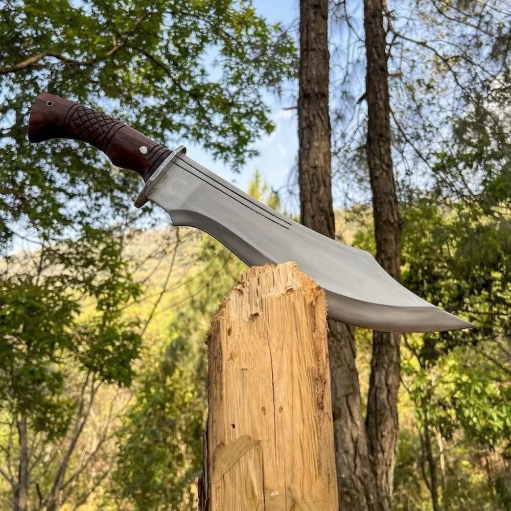 Custom Handmade Tactical Bowie Knife Carbon Steel Forged Bowie Knife Survival (3).jpg