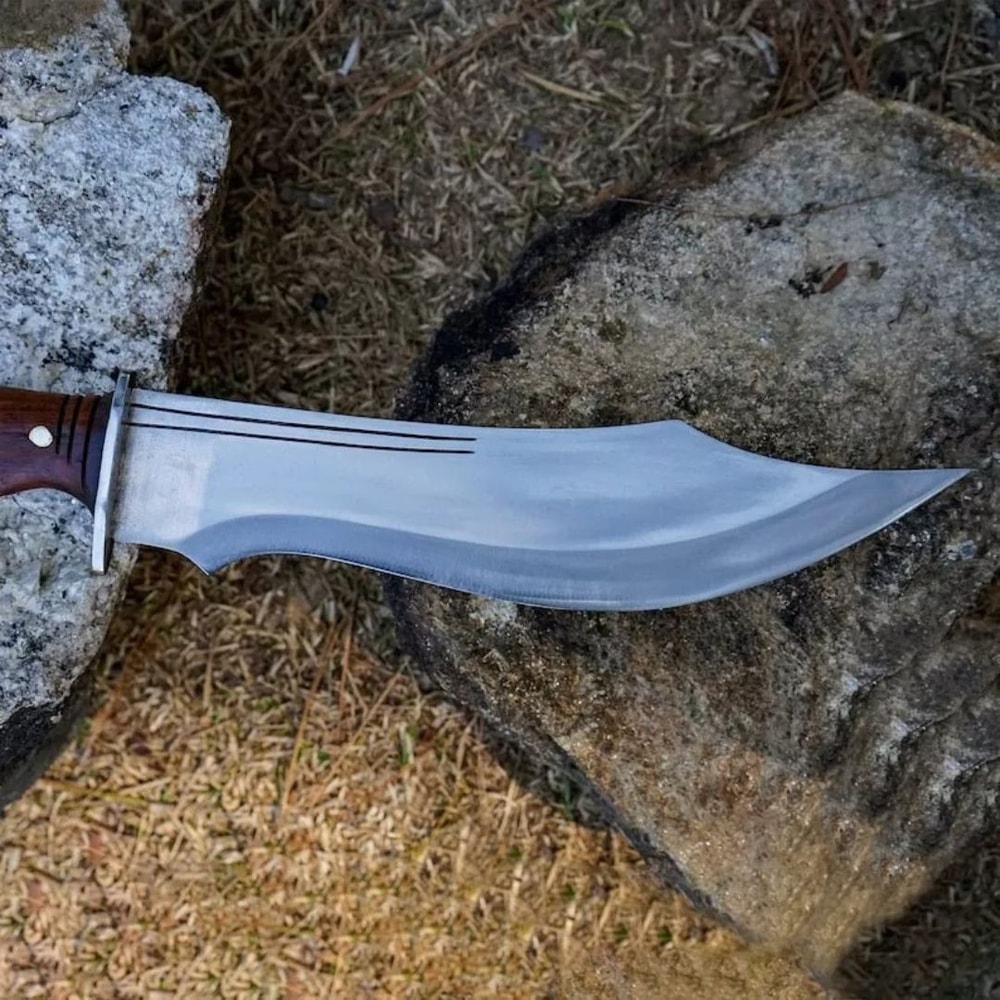 Custom Handmade Tactical Bowie Knife Carbon Steel Forged Bowie Knife Survival (8).jpg