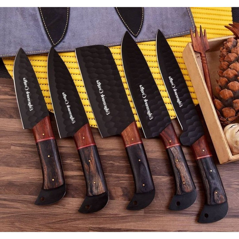 5 Pc Chef Set Custom Handmade Kitchen Knife Set With Free Engraving Carbon Steel (2).jpg