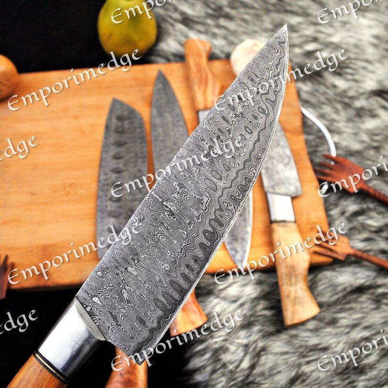 67 Layer Damascus Steel Kitchen Knife Set 5 Piece Japanese Chef Knife Set Forged (2).jpg