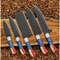 USA Flag Handle Chef Set Custom Handmade Kitchen Knife Set Camping Hunting Knive (4).jpg