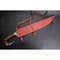 Full Tang Large Bowie Knife Custom Handmade Bowie Survival Outdoor Bowie Tail (4).jpg