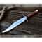 Leather Handle Bowie Knife Custom Handmade Bowie Survival Knife Camping Survival (3).jpg
