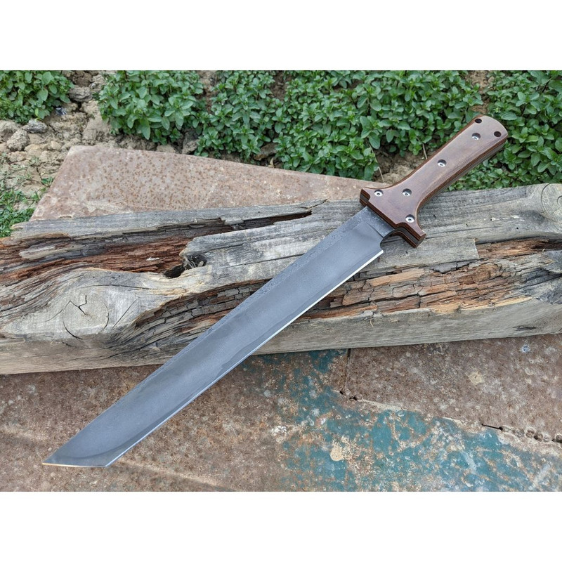 Acid Washed Machete Custom Handmade Machete Knife Full Hunting Carbon Steel (2).jpg