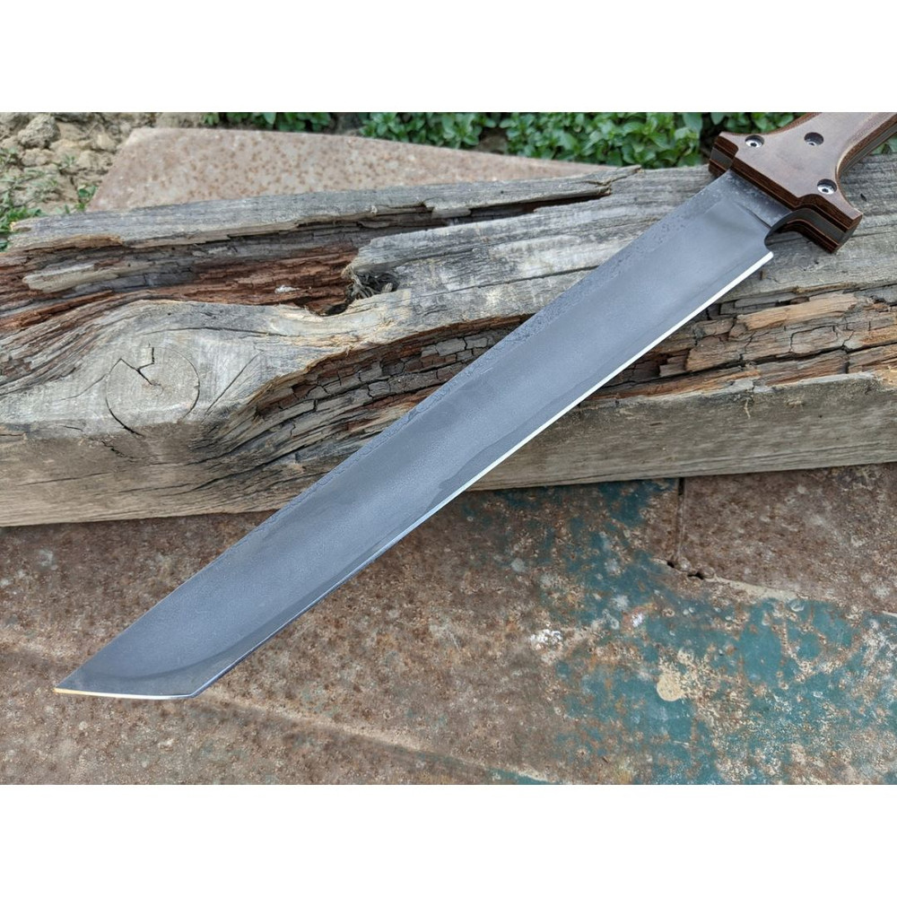 Acid Washed Machete Custom Handmade Machete Knife Full Hunting Carbon Steel (4).jpg