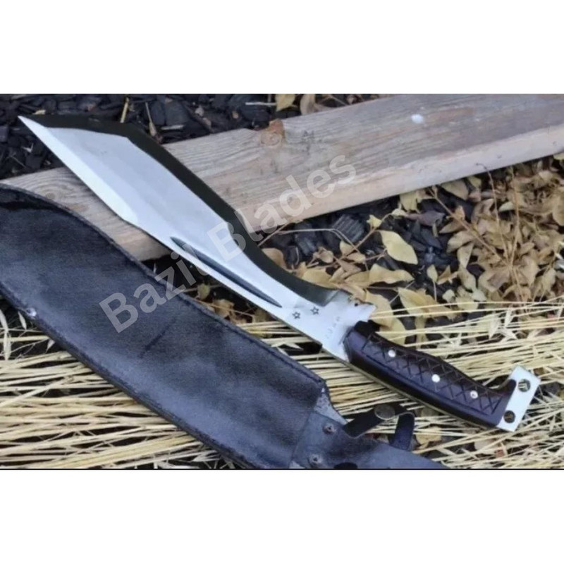 Hunting Machete Knife Custom Handmade Full Tang Machete Survival Outdoor Knife (1).jpg