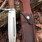 Custom Handmade Leather Bowie Knife D2 Tool Steel Bowie Knife Camping Hunting.jpg
