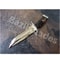 Custom Handmade Bowie Knife Wood Handle D2 Tool Steel Mirror Polished Hunting.jpg