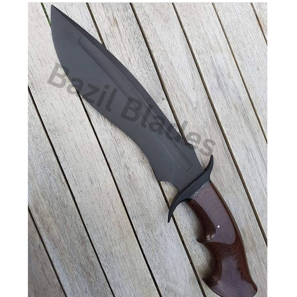 Custom Handmade Kukri Knife Full Tang forged 440c Carbon Steel Camping Knife New.jpg