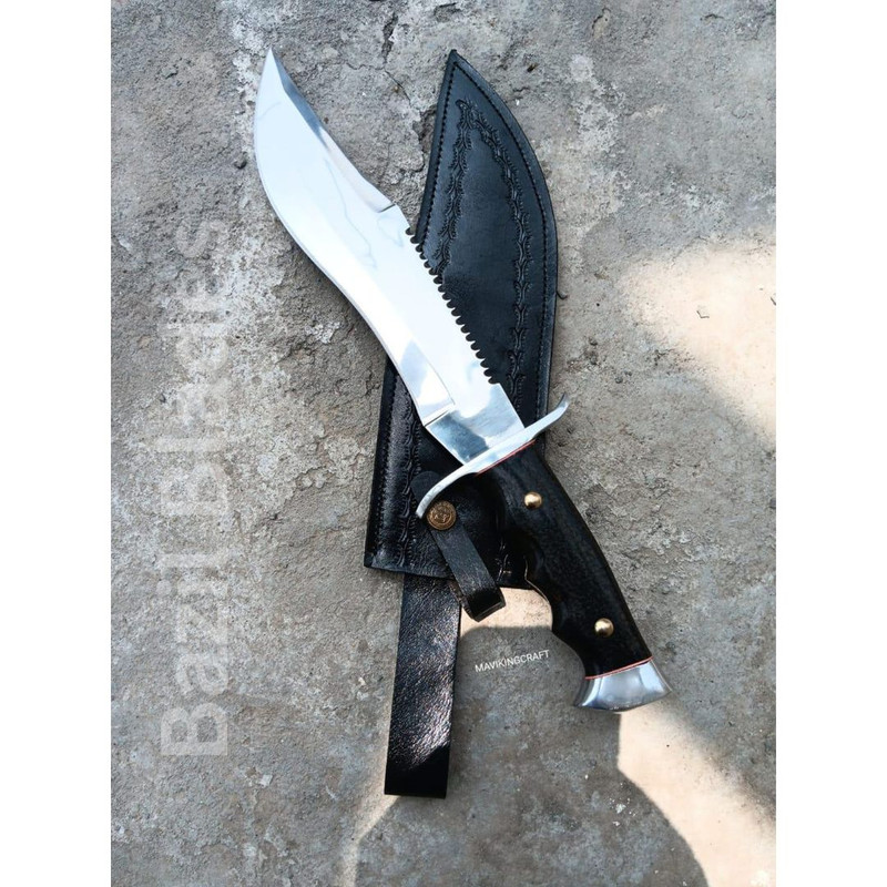 Bowie Knife Full Tang Custom Knife Fixed Blade Knife Hunting Bowie Knife Survival 0