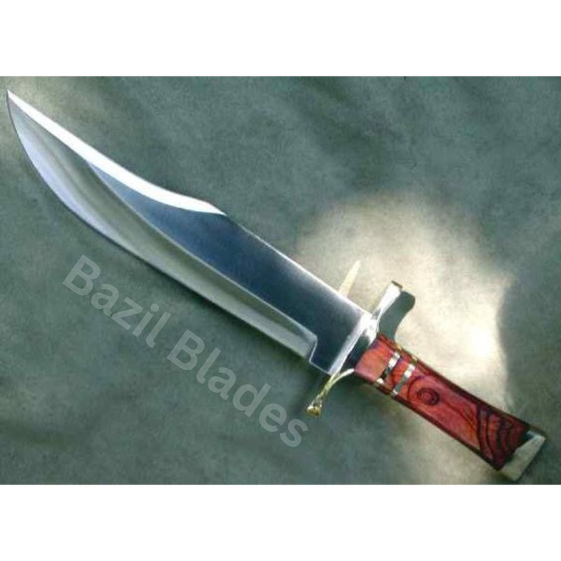 Custom Made Fixed Blade Bowie Knife D2 Steel Hunting Knife Camping Bowie Knife 0