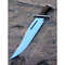 Custom Made Bowie Knife Mirror Polished D2 Tool Steel Hunting Bowie Survival Out 0
