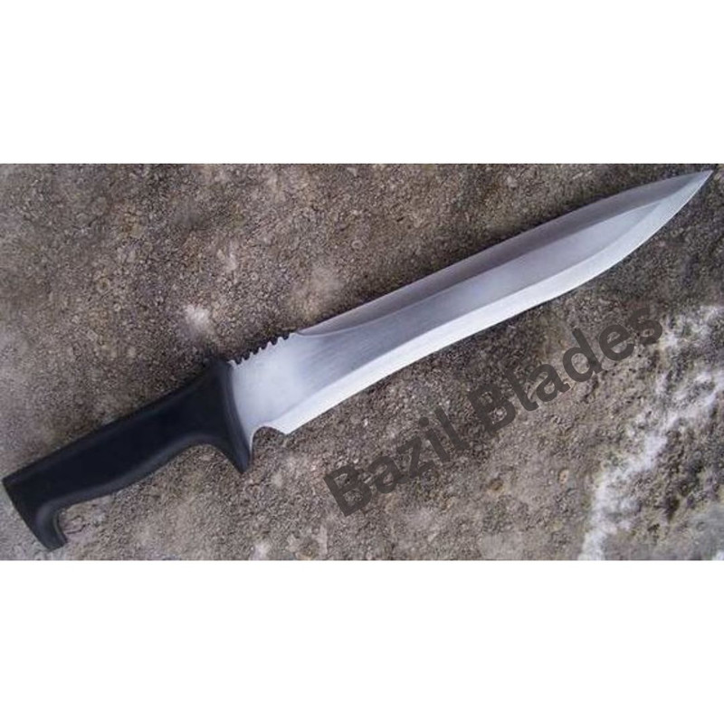 Custom Made Fixed Blade Bowie Knife Full Tang Hunting Knife Survival Outdoor 0