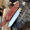 Stag Handle Knife Custom Knife D2 Steel Bowie Knife For Outdoor And Camping Knife 0