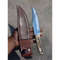 Full Tang Knife Handmade Custom Knife Stag Antler Bowie Knife D2 Steel Hunting 0