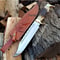 Stag Handle Custom Knife D2 Steel Hunting Knife Survival Outdoor Handmade Knife 0