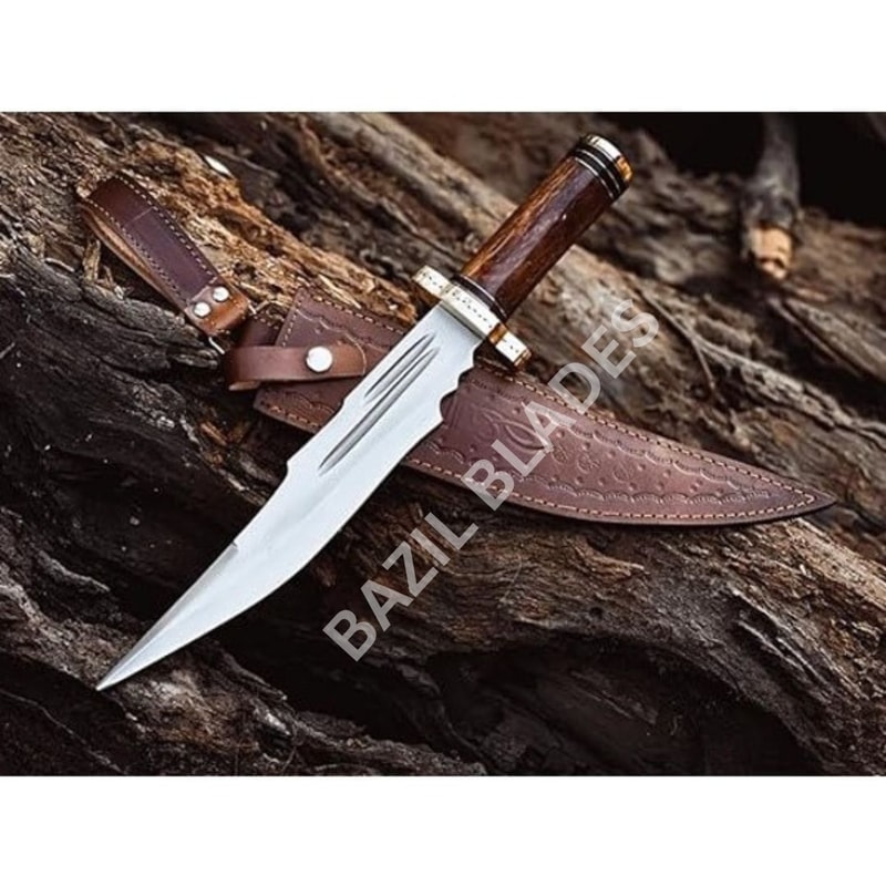 Custom Bowie Knife D2 Steel Hunting Knife Survival Outdoor Bowie Knife Camping 0