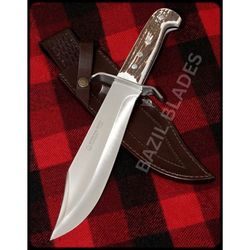 stag handle bowie knife full tang custom knife d2 steel bowie knife survival