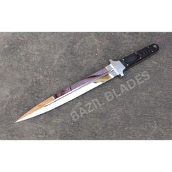 custom bowie knife full tang hunting knife d2 steel survival knife camping knife