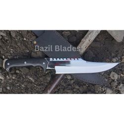 handmade full tang custom bowie knife d2 steel hunting knife survival knife