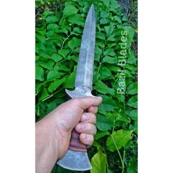 carbon steel dagger knife custom dagger knife handmade survival outdoor bowie