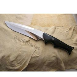 custom knife d2 steel full tang hunting knife survival & outdoor bowie knife