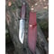 Custom Knife 1095 Carbon Steel Hunting Bowie Knife Stacked Leather Handle Knife 0