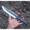 Carbon Steel Bowie Knife Full Tang Custom Knife Handmade Survival Knife Outdoor 0