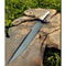 Dull Stag Handle Large Bowie Knife 1095 Carbon Steel Custom Knife For Survival 0