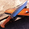 Custom Handmade Bowie Knife Carbon Steel Full Tang Hunting Knife Wood Handle