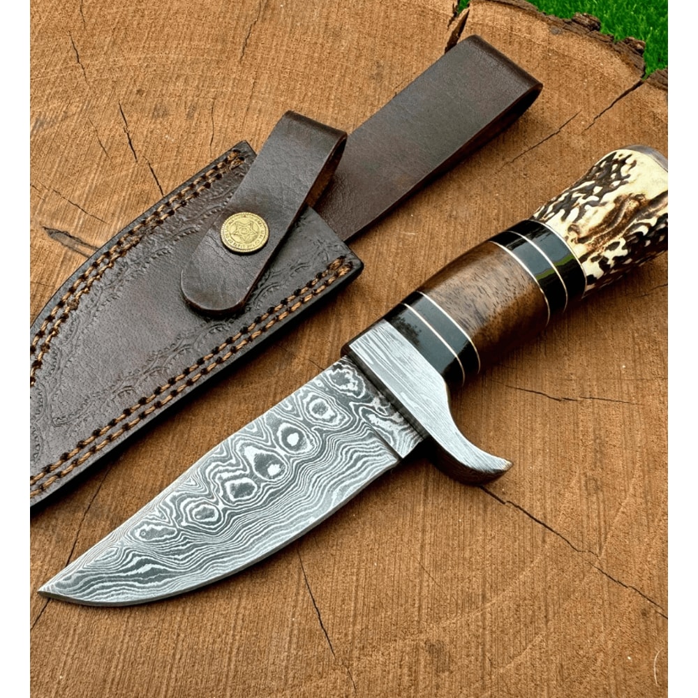 Buy now premium Damascus hunting knife