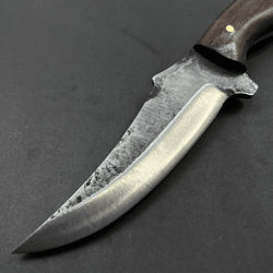 hand forged 5160 steel bushcraft knife 10 full tang walnut handle customized hunting knife