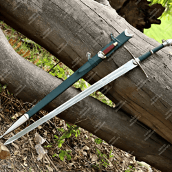 anduril sword | reforged blade of narsil | fantasy replica with scabbard & wall mount
