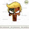 Skull with iconic Trump Hair president Flag America Tshirt.jpg