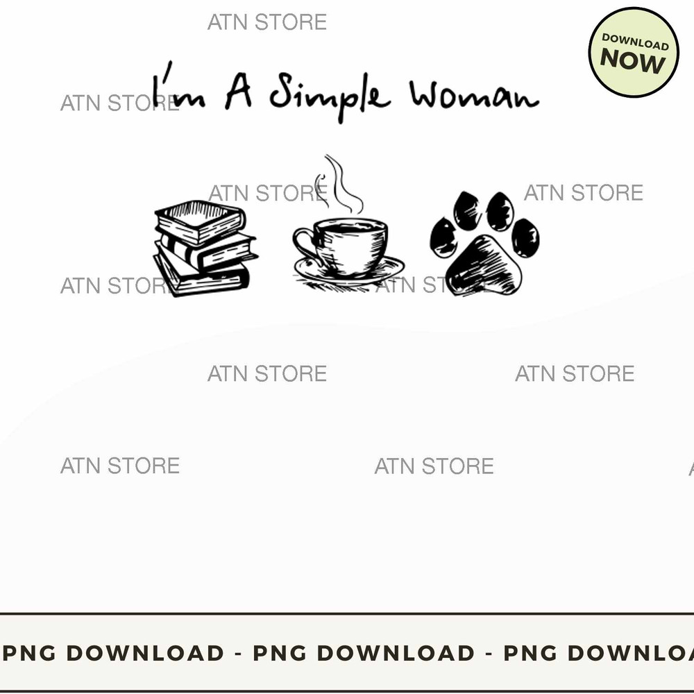 Im a simple woman like Book Coffee Dog-01.jpg
