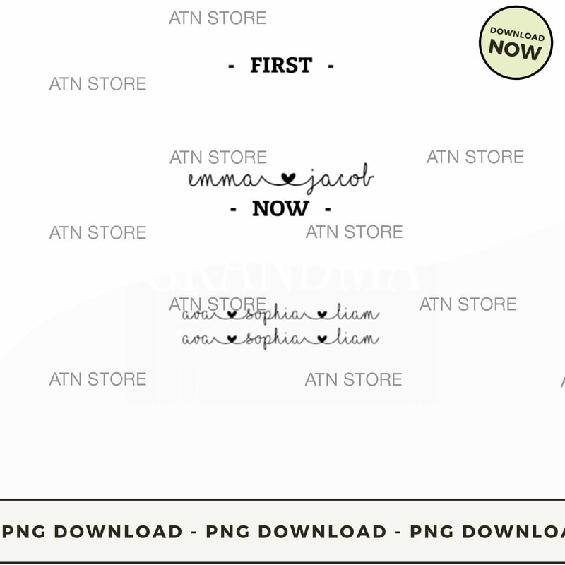 First Mom Now Grandma Custom Text Names.jpg