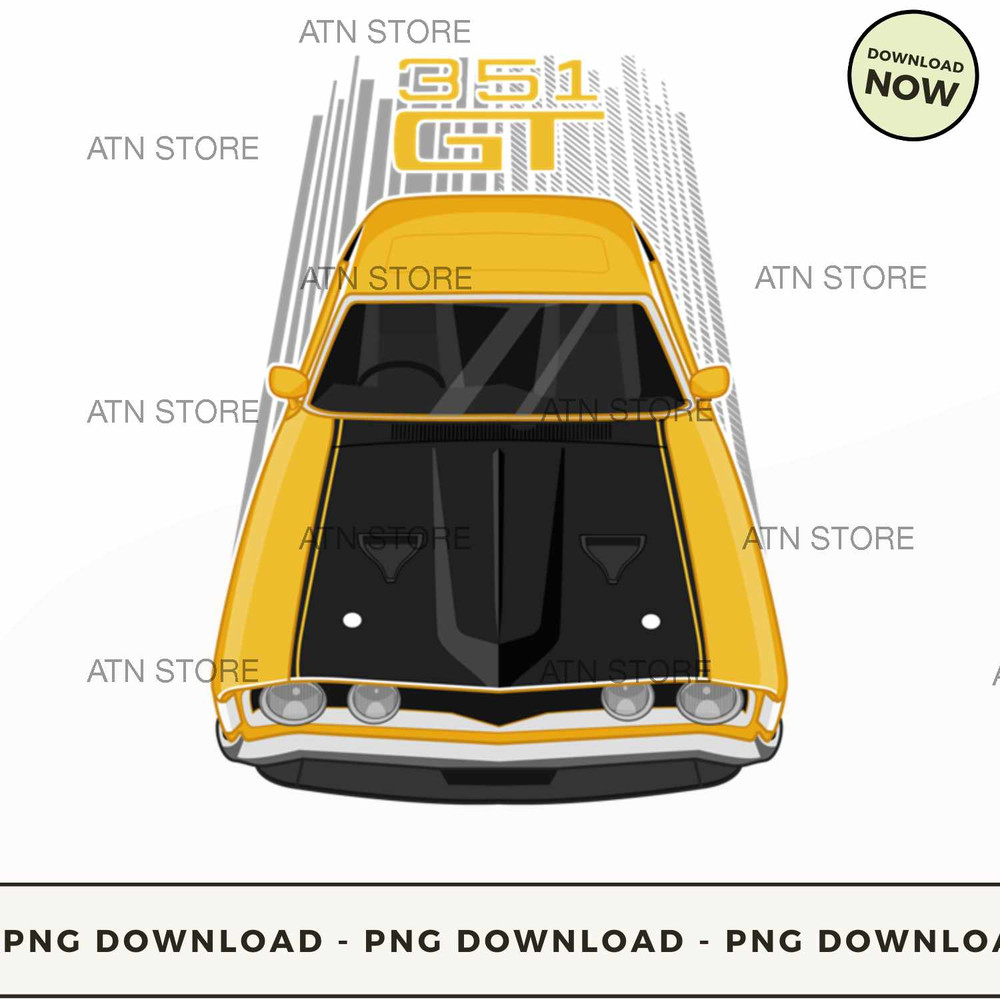 Ford Falcon XA GT 351 - Yellow and Black .jpg