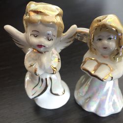 Porcelain angel figurines